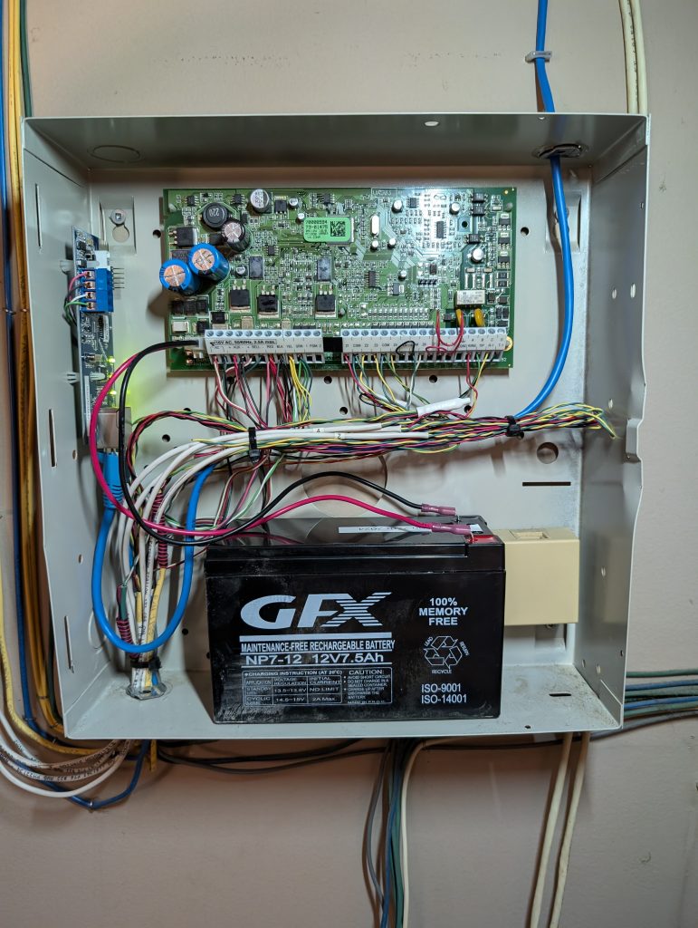 DSC Alarm panel after A.S.C. System Take Over (S.T.O) 