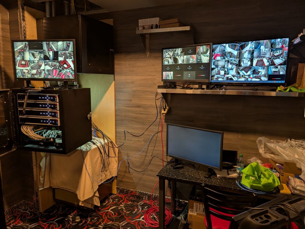 Video Surveillance Prince George | A typical commercial application of 70+ I.P. cameras and networked NVR's collecting and storing daily activities. System installed and maintained by A.S.C. Advanced Security Concepts.