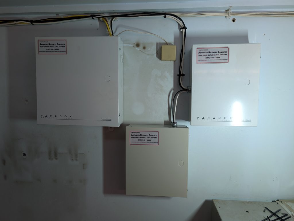 Client request system upgrade and swing from Chubb to A.S.C. using Paradox Alarm Panels & Access Control.